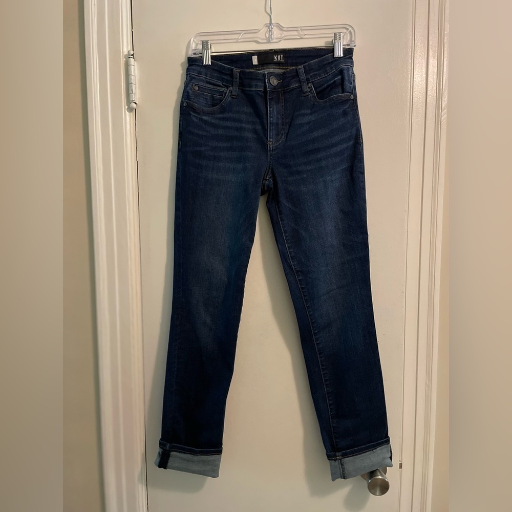 Kut From The Kloth Catherine Boyfriend Jean Blue Denim Size 0 - Picture 5 of 15